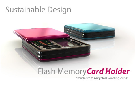 Sustainable Flash Memory Card Holder